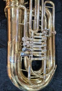 Wenzel Meinl C-tuba, 5 rotorventiler, med bl.a. recording bell